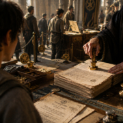 How Common Institutions Spark Conflict in Imagined Worlds